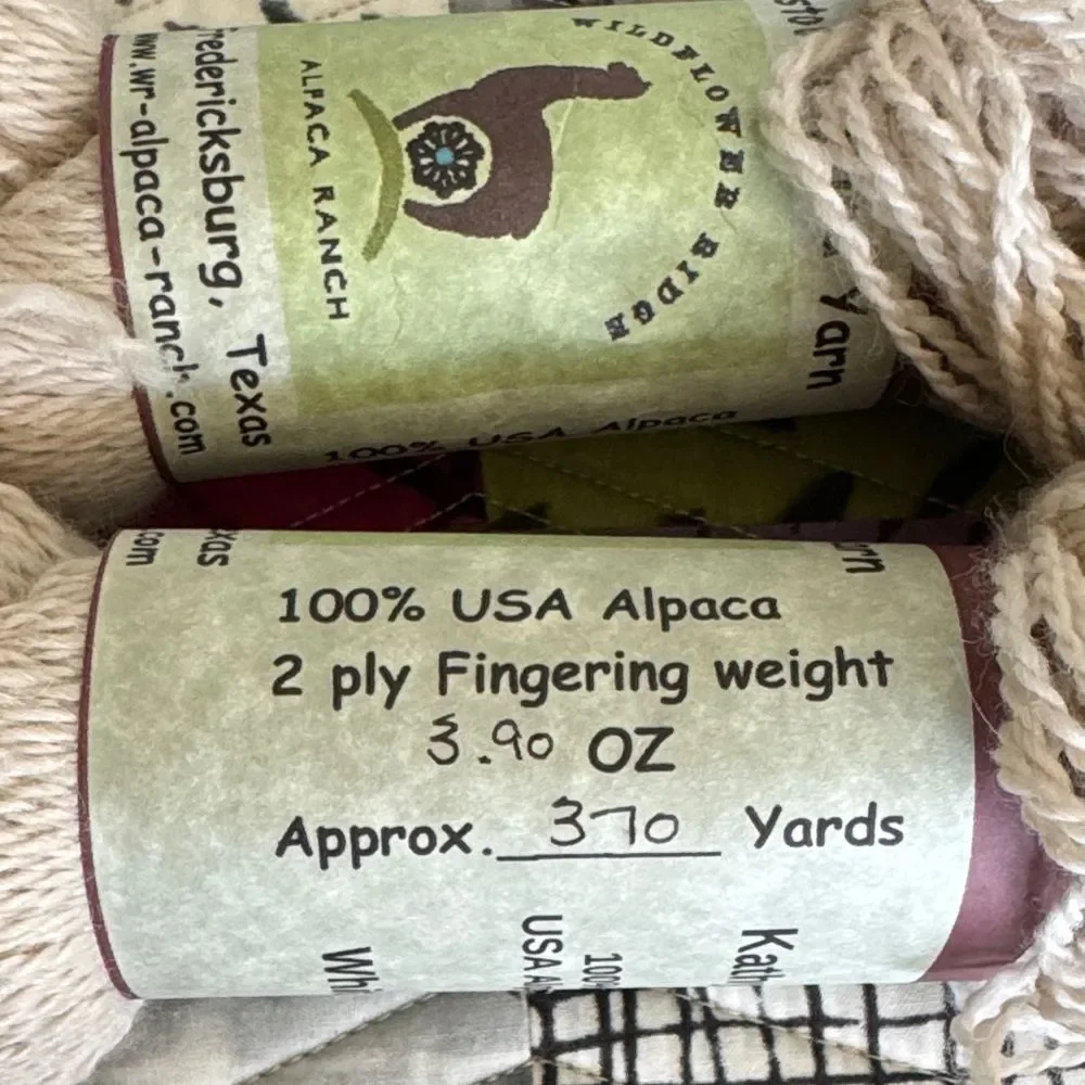 Wildflower Ridge Custom Alpaca Yarn Skeins